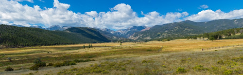 Landscape with mountain in background, Moraine Park, Rocky Mountain National Park, Colorado, USA Poster Print by Panoramic Images - Item # VARPPI161504