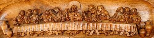 Last supper sculptures carving on wall, Vigan, Ilocos Sur, Philippines Poster Print by Panoramic Images - Item # VARPPI173216