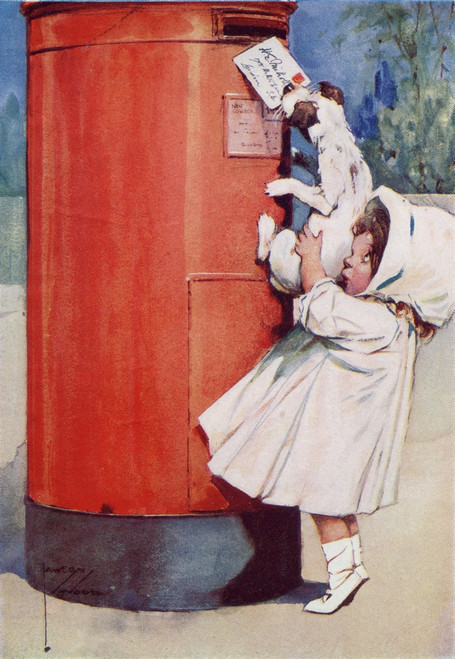 A Friend in Need. From the picture by Lawson Wood from the book Princess Marie-Jos_'s Children's Book published 1916. Poster Print by Hilary Jane Morgan / Design Pics - Item # VARDPI12320814