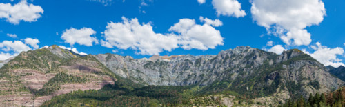 Mountains above historic mountain town of Ouray, Ouray County, San Juan Mountains, Colorado, USA Poster Print by Panoramic Images - Item # VARPPI161536