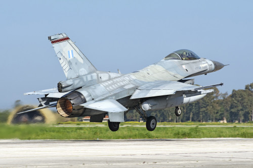 A Hellenic Air Force F-16C Block 50 taking off from Andravida, Greece. Poster Print by Daniele Faccioli/Stocktrek Images - Item # VARPSTDFC100277M