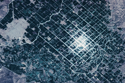 Satellite view of fields in Sonora, Mexico Poster Print by Panoramic Images - Item # VARPPI181030