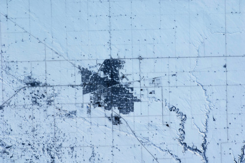 Satellite view of Regina, Saskatchewan, Canada Poster Print by Panoramic Images - Item # VARPPI181025