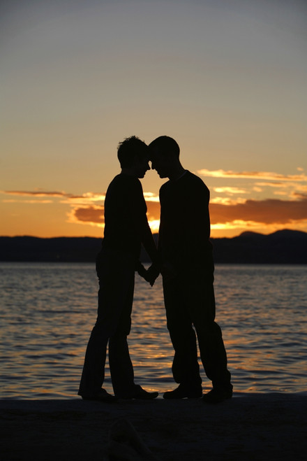 Couple Standing By The Water Poster Print by Deddeda / Design Pics - Item # VARDPI1799623