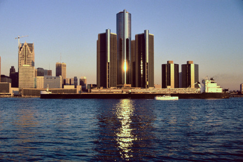 Skyscrapers by the water in Detroit Poster Print by Panoramic Images - Item # VARPPI182755 Skyscrapers by the water in Detroit Poster Print by Panoramic Images - Item # VARPPI182755