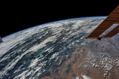 Satellite view of planet Earth showing Ordos region of Inner Mongolia, China Poster Print by Panoramic Images - Item # VARPPI181218