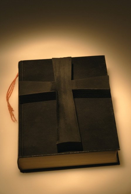 Cross On Bible Poster Print by Darren Greenwood / Design Pics - Item # VARDPI1782243