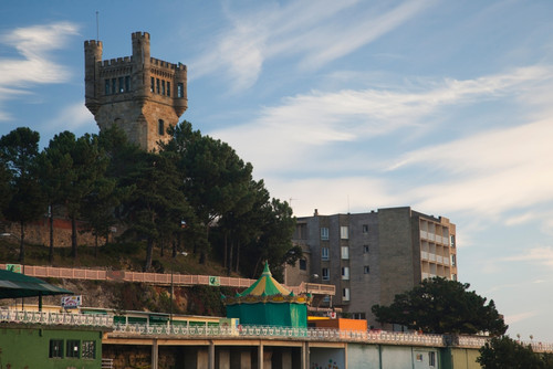 Monte Igueldo at dawn, San Sebastian, Guipuzcoa Province, Basque Country Region, Spain Poster Print by Panoramic Images - Item # VARPPI156664