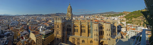 Elevated view of Malaga Cathedral, Malaga, Malaga Province, Andalusia, Spain Poster Print by Panoramic Images - Item # VARPPI153150