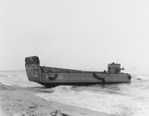 A landing craft beaches to unload troops during Operation Pony Express, 1961. Poster Print by Stocktrek Images - Item # VARPSTSTK500673A