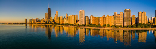 Gold Coast buildings at waterfront, Chicago, Cook County, Illinois, USA Poster Print by Panoramic Images - Item # VARPPI173537