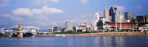 Skyscrapers in a city, Ohio River, Cincinnati, Ohio, USA Poster Print by Panoramic Images - Item # VARPPI152985