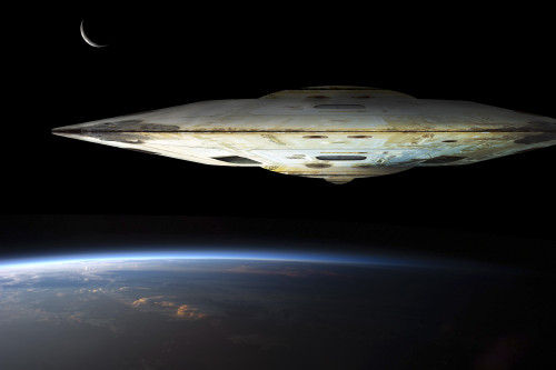 A massive spaceship known as mothership takes position over Earth for an invasion. Poster Print by Marc Ward/Stocktrek Images - Item # VARPSTMRC200207S
