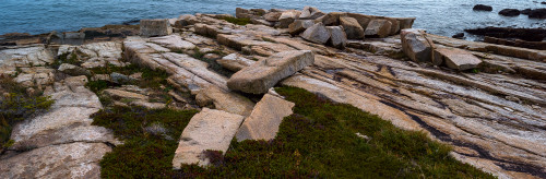 View of rocks at coast, Acadia National Park, Maine, USA Poster Print by Panoramic Images - Item # VARPPI162434