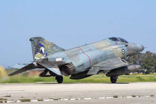 Hellenic Air Force F-4E Phantom II taking off from Andravida, Greece. Poster Print by Daniele Faccioli/Stocktrek Images - Item # VARPSTDFC100281M