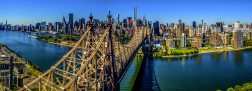 Queensboro Bridge, Midtown Manhattan, New York City, New York State, USA Poster Print by Panoramic Images - Item # VARPPI173706