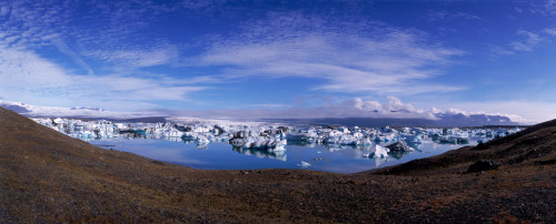 Icebergs, Jokulsarlon Glacial Lagoon, Iceland Poster Print by Panoramic Images - Item # VARPPI168895
