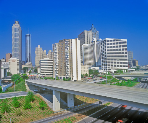 Skyline view of the state capital of Atlanta, Georgia Poster Print by Panoramic Images - Item # VARPPI181704 Skyline view of the state capital of Atlanta, Georgia Poster Print by Panoramic Images - Item # VARPPI181704