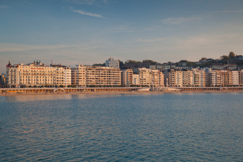 Buildings at the waterfront, San Sebastian, Guipuzcoa Province, Basque Country Region, Spain Poster Print by Panoramic Images - Item # VARPPI156626