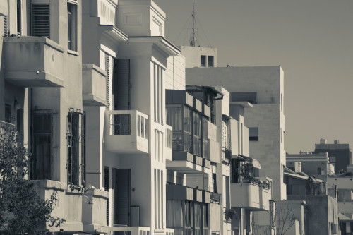 Buildings on Allenby Street, Tel Aviv, Israel Poster Print by Panoramic Images - Item # VARPPI155687