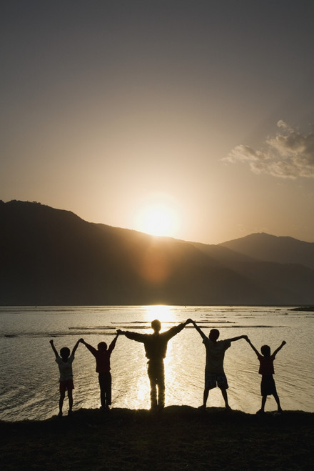 A Group Of People Raising Their Hands Poster Print by Sean White / Design Pics - Item # VARDPI1815657