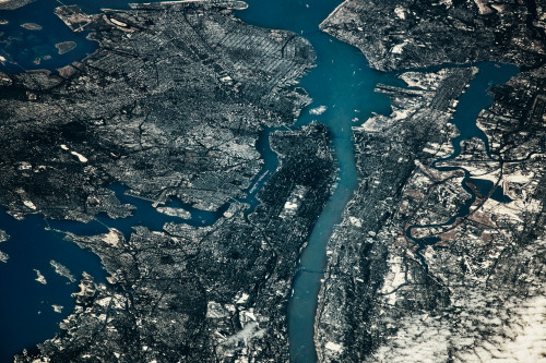 Satellite view of cities of New York State, USA Poster Print by Panoramic Images - Item # VARPPI181062