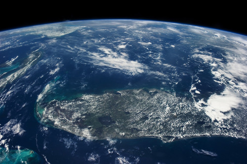 View of planet Earth from space showing Florida, USA Poster Print by Panoramic Images - Item # VARPPI181122