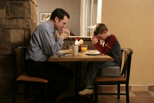 Father And Son Praying Before Meal Poster Print by Ron Nickel / Design Pics - Item # VARDPI1819574