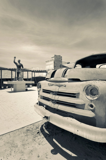 Close-up of fire truck, Officina Pedro De Valdivia, Antofagasta, Antofagasta Province, Antofagasta Region, Chile Poster Print by Panoramic Images - Item # VARPPI162897
