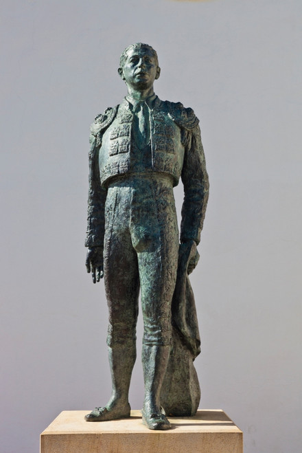 Statue of Antonio Ordonez, Plaza De Toros, Ronda, Malaga Province, Andalusia, Spain Poster Print by Panoramic Images - Item # VARPPI156868