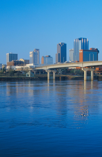 Arkansas River and skyline in Little Rock, Arkansas Poster Print by Panoramic Images - Item # VARPPI181668
