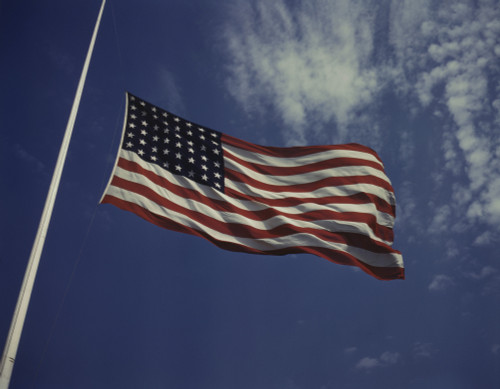 The American flag waving in the wind at Fort Knox, Kentucky. Poster Print by Stocktrek Images - Item # VARPSTSTK500959A