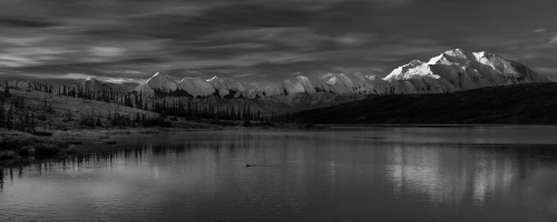 Panoramic view of Mount Denali, previously known as McKinley from Wonder Lake, Denali National Park, Alaska Poster Print by Panoramic Images - Item # VARPPI182380