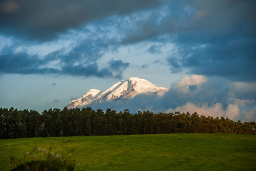 View of Cayambe volcano late afternoon, Pichincha Province, Ecuador Poster Print by Panoramic Images - Item # VARPPI153348