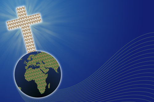 Cross On The World Poster Print by Colette Scharf / Design Pics - Item # VARDPI1831469