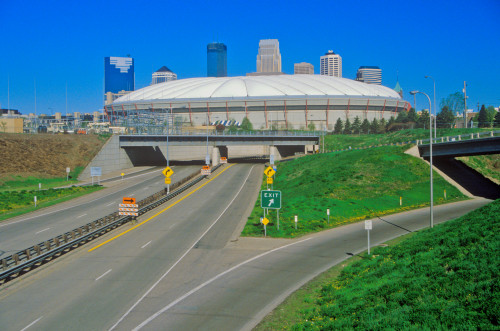 Hubert H. Humphrey Metrodome, Minneapolis, MN Poster Print by Panoramic Images - Item # VARPPI181730
