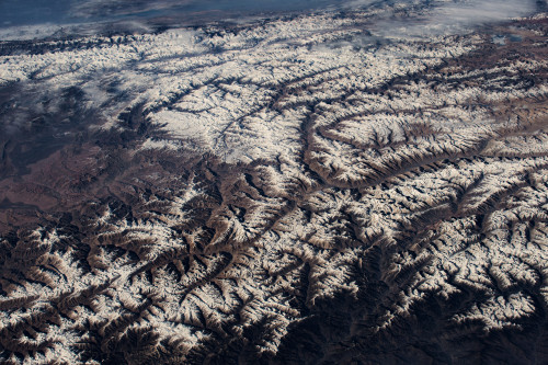 Satellite view of mountain range, The Himalayas, Punjab, Pakistan Poster Print by Panoramic Images - Item # VARPPI181302