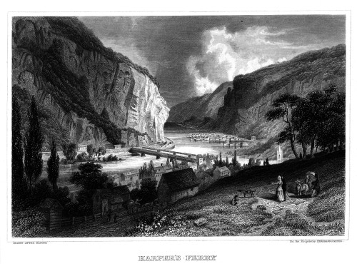 Harper'S Ferry. /Nsteel Engraving, American, 19Th Century. Poster Print by Granger Collection - Item # VARGRC0064446