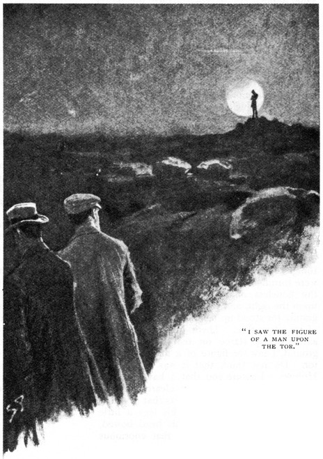 Hound Of The Baskervilles. /N'I Saw A Figure Of A Man Upon The Tor.' Illustration By Sidney Paget From The March 1902 Issue Of The 'Strand' Magazine For The Serial Publication Of Sir Arthur Conan Doyle'S 'The Hound Of The Baskervilles.' Poster Print