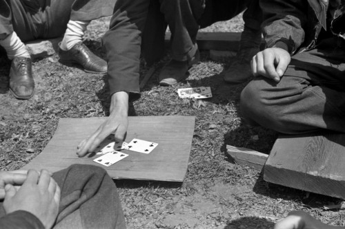 Miner Strike, 1939. /Nminers Playing Cards During A Coal Strike In Kempton, West Virginia. Photograph By John Vachon, May 1939. Poster Print by Granger Collection - Item # VARGRC0326509