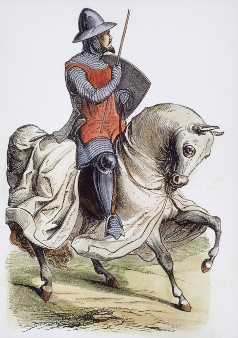 Tancred (1078?-1112). /Nnorman Soldier, Hero And Crusader. Line Engraving After A Miniature In An Early 12Th Century French Psalter. Poster Print by Granger Collection - Item # VARGRC0055364