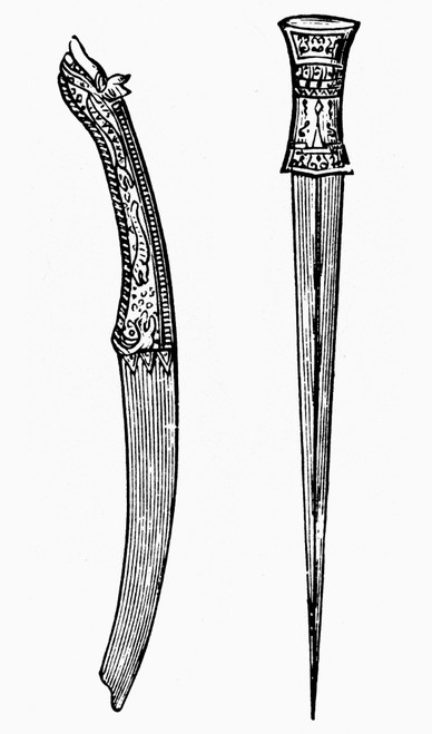 Chou Dynasty Swords. /Nchinese Swords From The Chou Dynasty, C1000 B.C. Line Engraving. Poster Print by Granger Collection - Item # VARGRC0101621