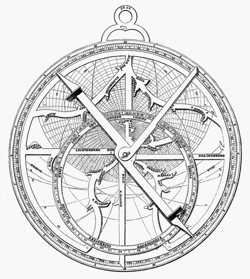Astrolabe, 15Th Century. /Ngerman Mathematician And Astronomer, Johann M�ller, Known As Regiomontanus. Line Engraving. Poster Print by Granger Collection - Item # VARGRC0075600