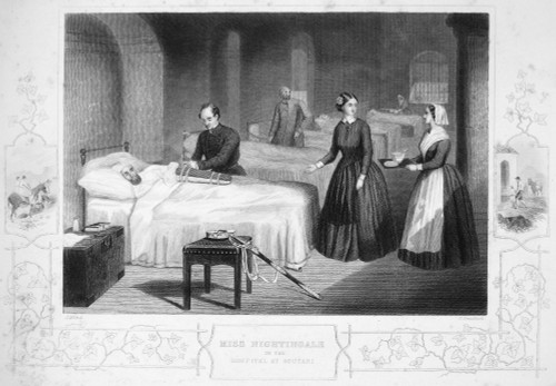 Florence Nightingale /N(1820-1910). English Nurse, Hopital Reformer, And Philanthropist. Steel Engraving, 19Th Century. Poster Print by Granger Collection - Item # VARGRC0003588