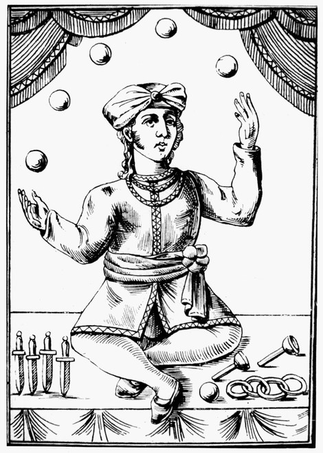 Juggler, 18Th Century. /Nwoodcut, French, 18Th Century. Poster Print by Granger Collection - Item # VARGRC0079692