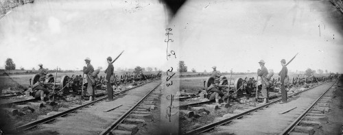 Civil War: Manassas, 1862. /Nsoldiers Beside Damaged Rolling Stock Of The Orange & Alexandria Railroad In Manassas Junction, Virginia. Photograph By Timothy H. O'Sullivan, August 1862. Poster Print by Granger Collection - Item # VARGRC0409282 Civil War: Manassas, 1862. /Nsoldiers Beside Damaged Rolling Stock Of The Orange & Alexandria Railroad In Manassas Junction, Virginia. Photograph By Timothy H. O'Sullivan, August 1862. Poster Print by Granger Collection - Item # VARGRC0409282