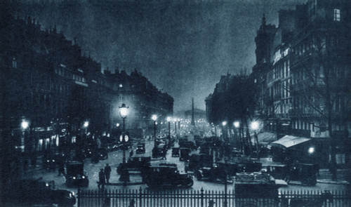 France: Paris, C1920. /Nroyale Street At Night. Photograph, C1920. Poster Print by Granger Collection - Item # VARGRC0433554