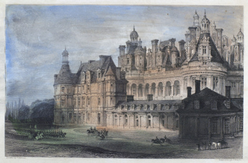 Chateau King 16Th Preparing De With The France, View Depart Valley, The Constructed The To Of Ch_teau Chambord. The Loire Foreground, The Of In In Shown In Century, /Na Chambord Attendants De