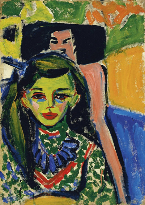 Kirchner: Franzi, 1910. /N'Fr_Nzi In Front Of Carved Chair.' Oil On Canvas, Ernst Ludwig Kirchner, 1910. Poster Print by Granger Collection - Item # VARGRC0433832