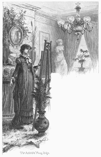 New York: Artist, 1882. /Nthe Artistic Young Lady Of New York. Wood Engraving, 1882. Poster Print by Granger Collection - Item # VARGRC0093166 New York: Artist, 1882. /Nthe Artistic Young Lady Of New York. Wood Engraving, 1882. Poster Print by Granger Collection - Item # VARGRC0093166